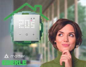 UTE 3000 als digitales Thermostat mit Matter WiFi-Anbindung